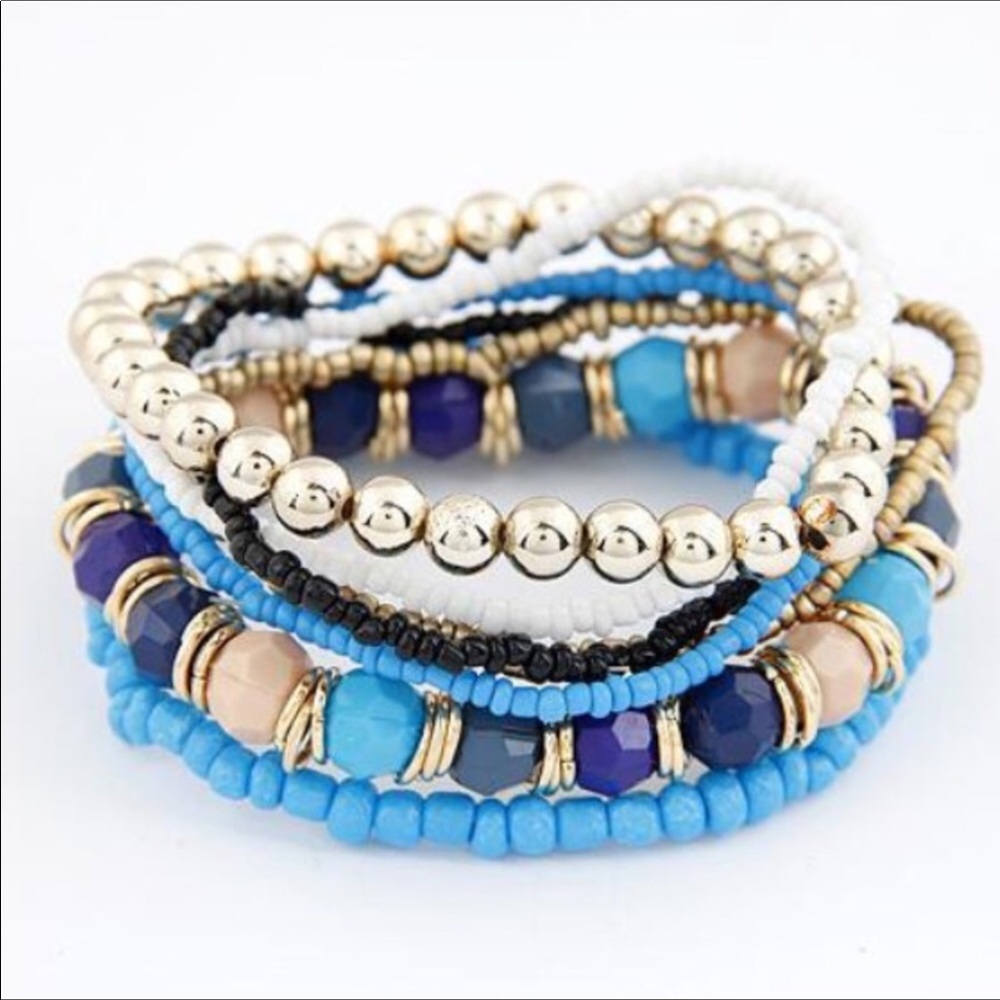 7 Bead Bracelet. NWT